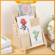 Card Display Stand Greeting Card Display Multifunctional Card Stand 3 Tier Wooden Card Display Stand