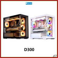 Jonsbo D300 PC ITX / MATX Gaming Chassis Desktop Casing ( Black / White )