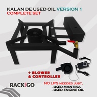 Kalan De Used Oil Complete Set / Blue Flame Kalan/ Used mantika - Oil Stove / Kalan /Space Saver/Saf