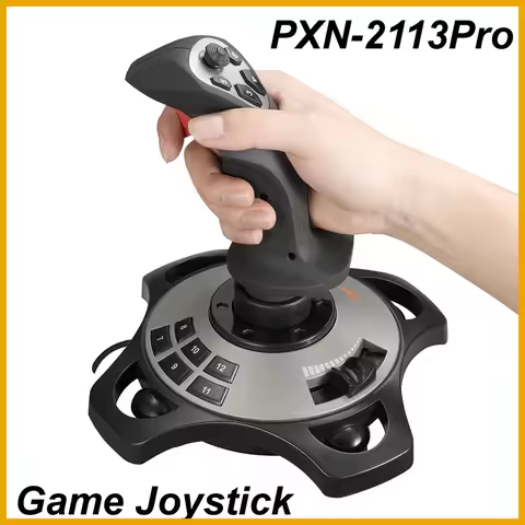 PXN-2113 Pro Joystick Flight Simulator Gamepad Controller PC Flight Simulation Cockpit Stick for PC/