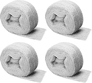 Steel Wool for Mice Control,4 Pack of 3.1" x13 Ft #00000 Steel Wool,Gap Filler for House & Garage,Ke