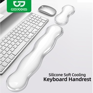 GOOJODOQ Mouse Pad,Wrist Rest Mouse Pad,Ergonomic Keyboard Wrist Pad，Durable Anti Slip Cool cooling 