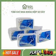 Dental floss toothpick box of 50, Dental plastic toothpick box Dental Flossers medical floss toothpi