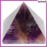 Desktop Natural Pyramid Egyptian Decor Crystal Decorative for Home Office luolandi