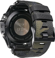 22mm 26mm Nylon Strap For Garmin Fenix 7X 7 Pro Solar/6X 6 Sapphire 5 5X Plus 3 3HR/Epix QuickFit Wa