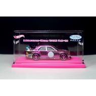 Hot Wheels Mercedes-Benz 190e Evo Custom Made Pink Spectraflame WithDisplay Case