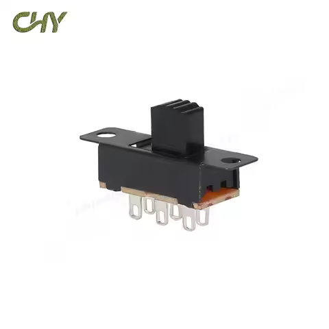 10PCS SS22F25 G5 Toggle Switch 2 Position 6 Pins With Fixed Hole Handle High 5mm DPDT 2P2T Panel Mou