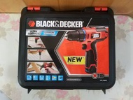 BLACK &amp; DECKER 10.8V (=12V) Cordless Drill/Screw Driver 無綫電鑽/電批 (1 Charger 叉電器+2 Batteries 電池+1 Case 膠箱)