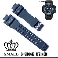 Rubber Casio G-Shock, SMAEL 1509 and D-ZINER 8090 watch straps
