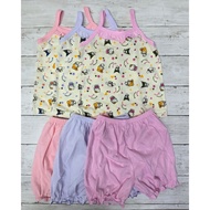 6pcs✨🌹🎠3 Set Baby Girl Clothing Baju Bayi Perempuan 6m+-18m+ 3 Pasang baby - JK Kids Mykids Fiffy Pu