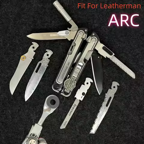 VG10/Damascus Steel Blade Replace Blade Scalpel Handle Saw T-Shank Holder BitDriver For Leatherman F