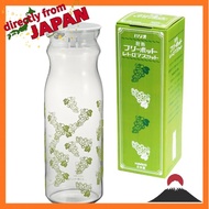 HARIO Heat Resistant Free Pot Retro Muscat Cold Water Bottle, 1200ml working capacity, transparent y