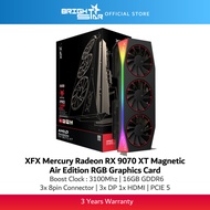 XFX Mercury Radeon RX 9070XT OC Magnetic Air Edition RGB 16GB Graphics Card RX-97TMARGB9