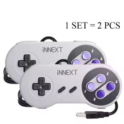 2Pcs/set Wired USB Gamepad Controller Retropi System Pi OS PC Joystick Super sensitive Gaming Joypad