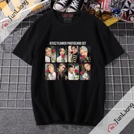 [100% Cotton] 1C Ateez T Shirts Korean Men's Singing Group 90s Vintage Clothes T-shirts Women's Clot