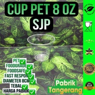 8oz pet Cup without lid 8oz plastic cold drink Cup