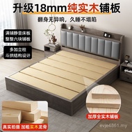 1m Simple Main Modern 5 Thick Double Bed Household Bed Solid Single Wooden Bed 81m Rental Room 1m 2 