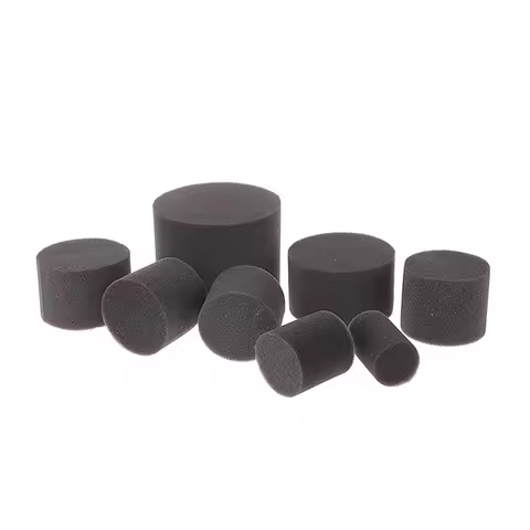 2PCS Black Speaker Guide Tube Bass Air Duct Sponge Cotton Plug Woofer Phase Outlet Reduce Low-freque