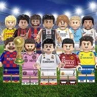 Football Club Custom Minifigures Messi Ronaldo Neymar Kaka Haaland Soccer Building Blocks Bricks Ass