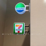 711 Refrigerator Sticker Convenience Store Night Light Family Luminous Magnetic Creative Light Card 