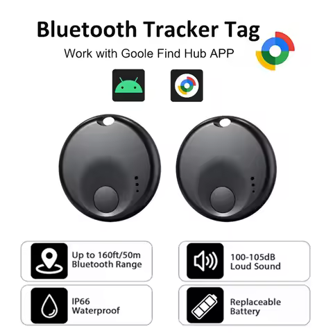 Bluetooth Tracker Tag for Android(ONLY), Key Finder Compatible with Google Find My, Tracking Tag for