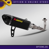 Akrapovic Suitable for Zontes 368G Full Exhaust System Stainless Steel Front Exhaust Pipe Muffler