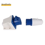 16 Amp 3 Pin Embedded Connection Waterproof Plug Socket