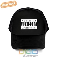 Topi Parental Advisory Explicit Content Trucker - Hat Parental