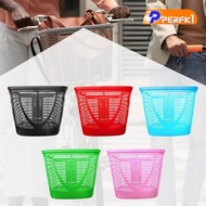 [Perfk1] Bike Basket, Bike Storage Basket Sturdy Front Frame Bike Basket Bike Hanging Basket for Camping, Folding Bikes