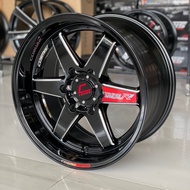 ล้อแม็กขอบ 18x9.5 ET+25, 18x10.5 ET+30 6รูx139.7🛻 ยี่ห้อ Cosmis รุ่น TYPE-R   สีดำ+CNCข้างก้าน+เพลท งานดี As the Picture One