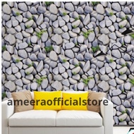 White Pebble Wall Paper 8m to 9m X 45cm