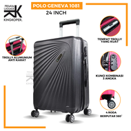 Koper 24 inch Polo Geneva 1037 Ukuran Bagasi - Tas Travel - Tas koper - koper fiber hardcase - koper