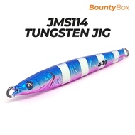 JMS114 Tungsten Jig 30g - 80g Micro Light Metal Jigging Fast Fall Jig Fishing Pancing Gewang Ikan Tenggiri Umpan Killer