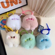 eatopyourb6] Cute Imitation otter Rabbit Hair Ice Cream Clumsy Pendant Car Key Chain Bag Accessories