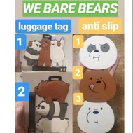 We bare bears edition luggage original we bare bears anti-slip glass mat miniso