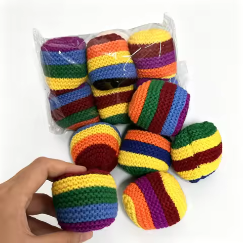 1/3/6pc Outdoor Soft Handmade Footbag Sacks Juggling Balls Durable Group Playing Activities