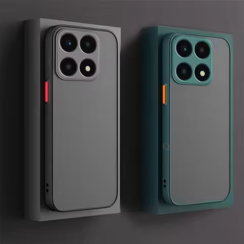 Matte Translucent Case For Xiaomi Mi 14t Pro 5g 14 T Silicone Bumper Hard Plastic Back Cover On Mi14