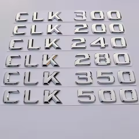 Sticker CLK Emblem Car Trunk Letters Logo Emblem Badge Decals Sticker For Mercedes Benz CLK Class CL