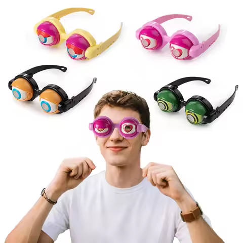 Funny Prop Glasses, Blinking Eye Glasses, Crazy Eyes Kinetic Winking Glasses, Novelty Funny Party Co
