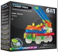 Laser Pegs Bricks ZD 180B 6合1 發光積木玩具 直升機 Helicopter 救護車 Ambulance 兼容Lego