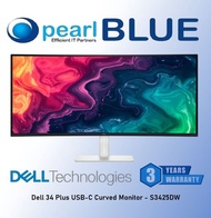 [Same day delivery] Dell 34 Plus USB-C Curved Monitor - S3425DW 120HZ refresh rate