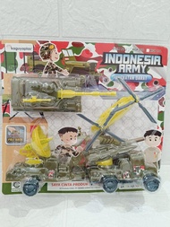 Mainan anak truck army isi 4pc / Mainan trcuk tentara isi 4 termurah kode KGP131&130 Mobil Tank Toy