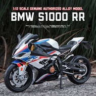 【RUM】1:12 Scale BMW S1000RR Alloy Motorcycle Model Diecast car Toys for Boys baby toys birthday gift
