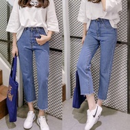 Ready Stock Jeans Korean Style Women High Waist Harem Skinny Loose Denim Long Pants celana wanita