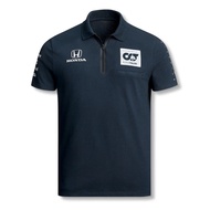 New F1 Racing Suit + AlphaTauri Racing F1 Jersey + Summer Unisex Short Sleeve Polo Shirt，