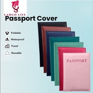 Waterproof Travel Holder Leather Passport Protective Cover Pouch Case Card kalis air Pasport Sarung 