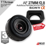 [OFFICIAL PH] TTARTISAN 27mm F2.8 AF Autofocus Pancake Lens Sony Emount APSC TT ARTISANS Square Hood