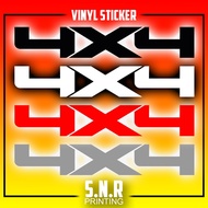 2 Pcs 4X4 High Quality Vinyl Sticker