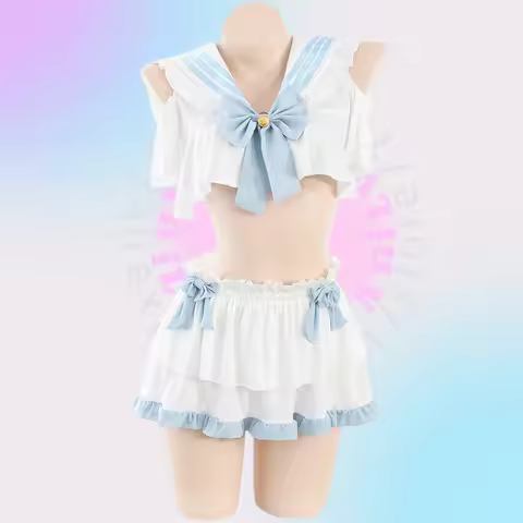 AniLV Japanese Anime Student Sailor Uniform Outfit Cosplay Costumes