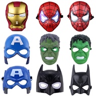 spider man Mask children's toy plastic cartoon Marvel hero mask  Batman hulk Hulk Lron Man